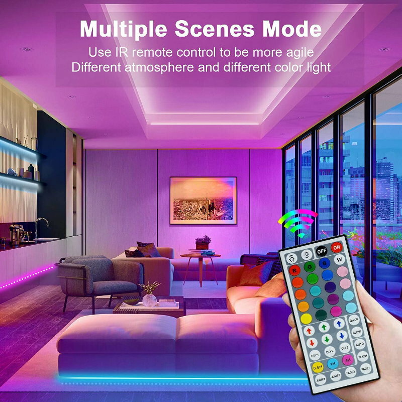 TEQ 5M 5050 RGB Waterproof Dream LED Strip Light + IR Remote + AU Power Adapter