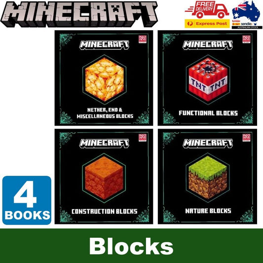 Minecraft 'Blocks' 4-Copy Slipcase by Mojang AB (2023) Guide To Over 600 Blocks