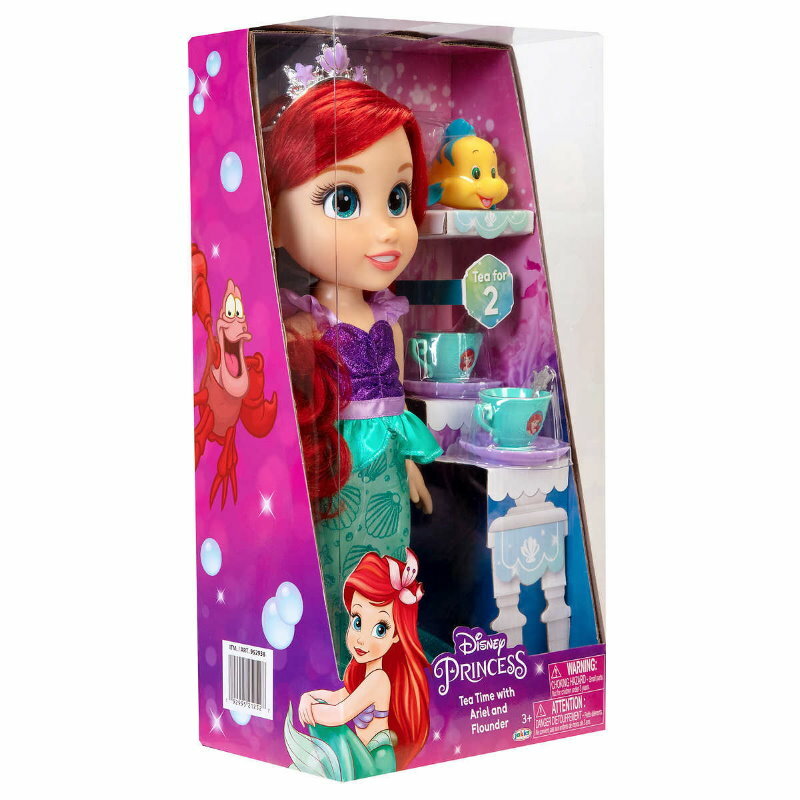 Disney Princess Doll Tea Time w/ Friend - Doll, Outfit, Tea Cups, Plates, Spoons