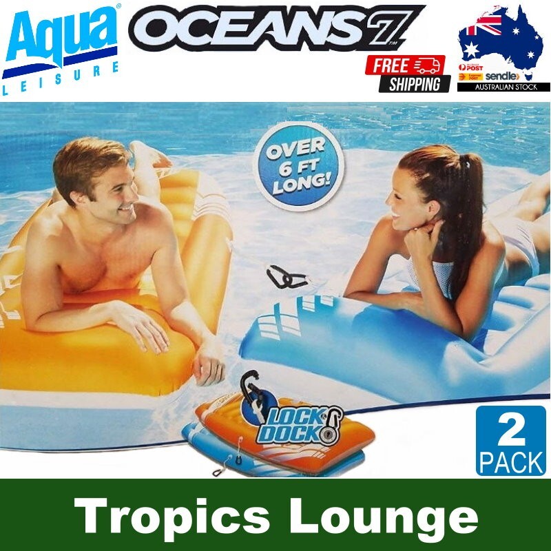 Aqua-Leisure 2-Pack Oceans 7 Swimming Pool Tropics Lounge Swim Floatation Device