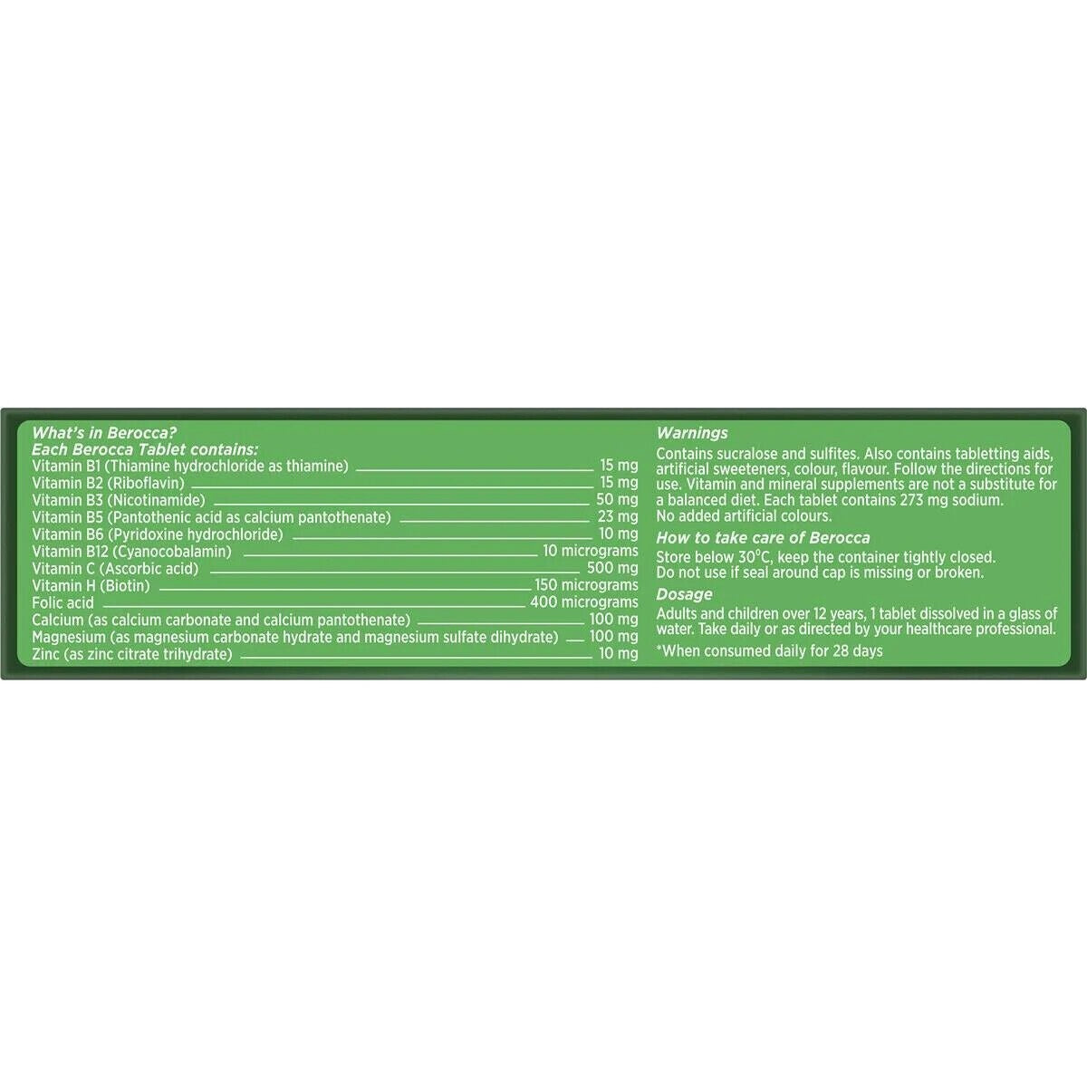 Berocca Energy Orange 12 Essential Minerals Vitamins 45 Effervescent Tablets