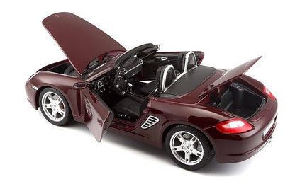 Maisto 1:18 Scale Special Edition Porsche Boxster S Die Cast Car Set Maroon