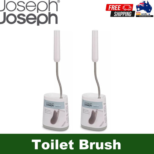 Joseph Joseph Flex Lite Toilet Brush Grey/White with Slimline Holder Set