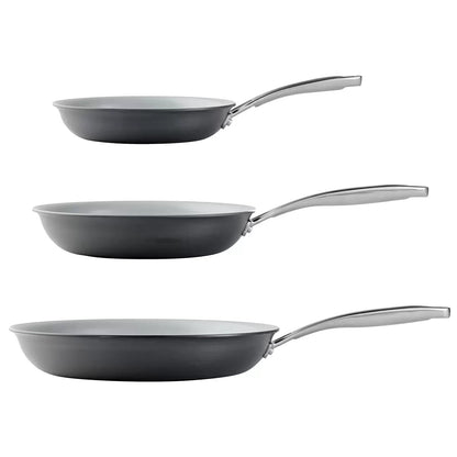 Tramontina 3pcs Frypan Set 20cm 25cm 30cm Non-Stick Aluminium Cast Handle Set
