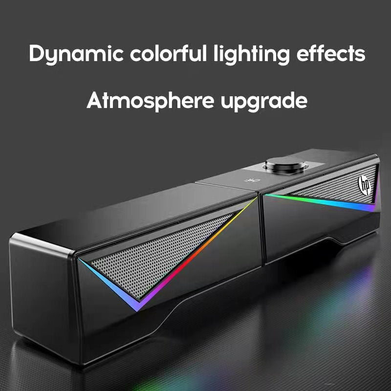 HP DHE-6005 Desktop RGB Multimedia Soundbar Speaker Gaming Stereo Surround