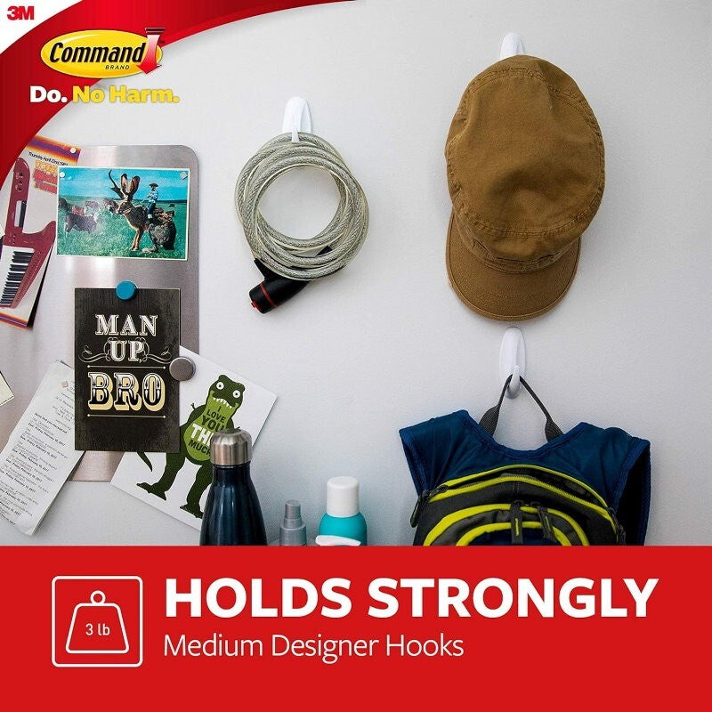 3M Command 18pc Hooks Value Pack Utility Adhesive Damage Free Hanging Hooks