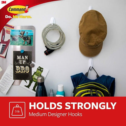 3M Command 18pc Hooks Value Pack Utility Adhesive Damage Free Hanging Hooks