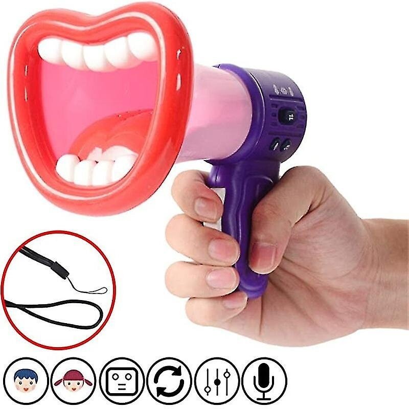STOBOK Big Mouth Funny Voice Changer Microphone Megaphone Recorder Toy for Kids