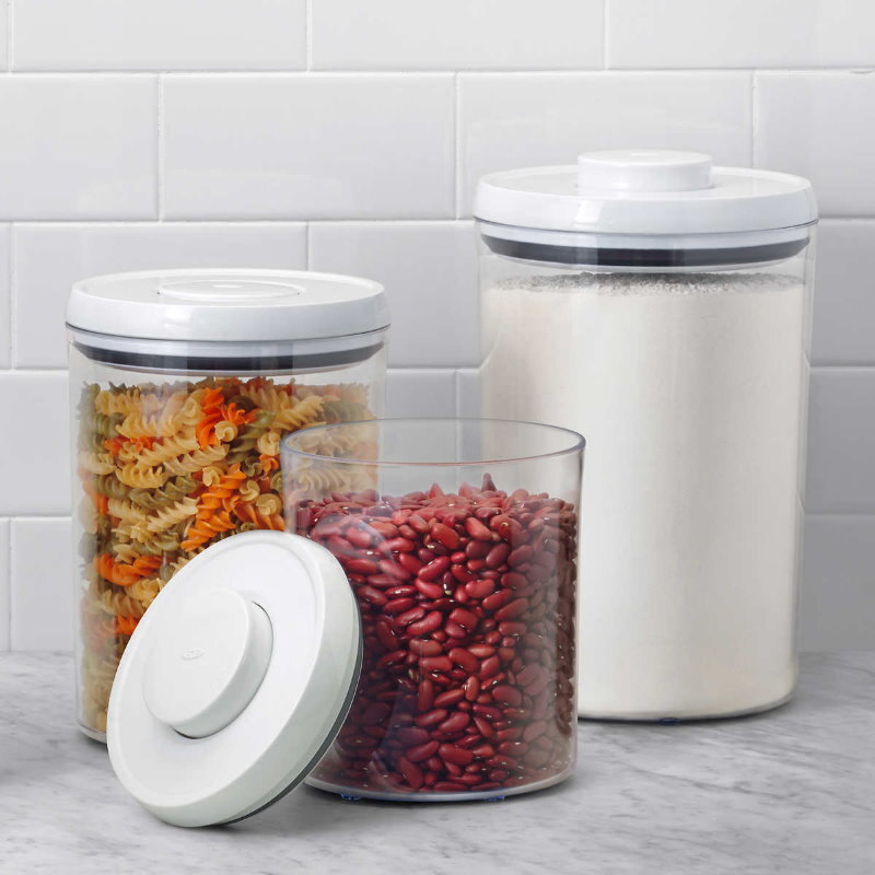 OXO SoftWorks 3-Piece Airtight POP Round Canister Set - 1.8 L, 2.8 L and 4.2 L