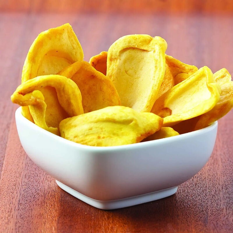 Nature's Delight Dried Jackfruit Chips 350g -Crunchy Healthy Snacks, Gluten Free