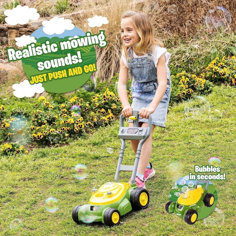 John Deere Bubble Lawn Mower for Toddlers Automatic Bubble Blowing Machine