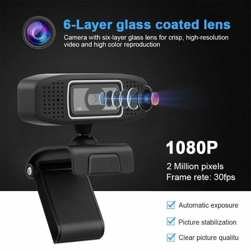 Pro Stream Webcam Internet WEB Camera 1440P or 1080P or 720P , Plug and Play