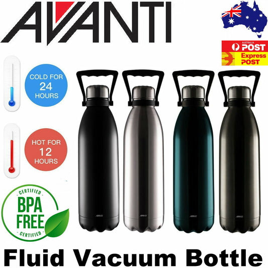 2-Pack Avanti Double Wall Fluid Vacuum Bottle 1.5L - 12hrs Hot & 24hrs Cold