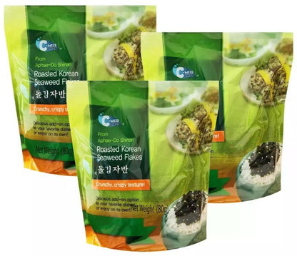 C-Weed Roasted & Seasoned Korean Seaweed Flakes Crispy Snack 80g/160g/240g