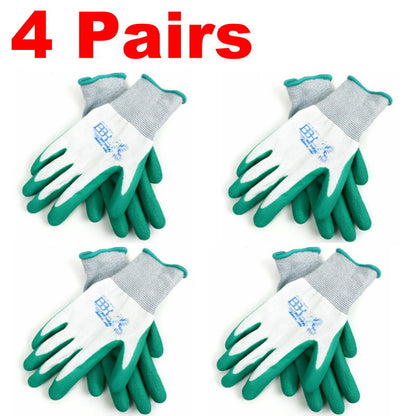 Groupe BBH Latex Foam Comfort Grip Breathable Durable Gardening Gloves for Women