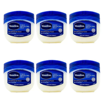 6 x Vaseline 250ml Pure Petroleum Jelly Jar Hand Face Body Dry Skin Moisturiser