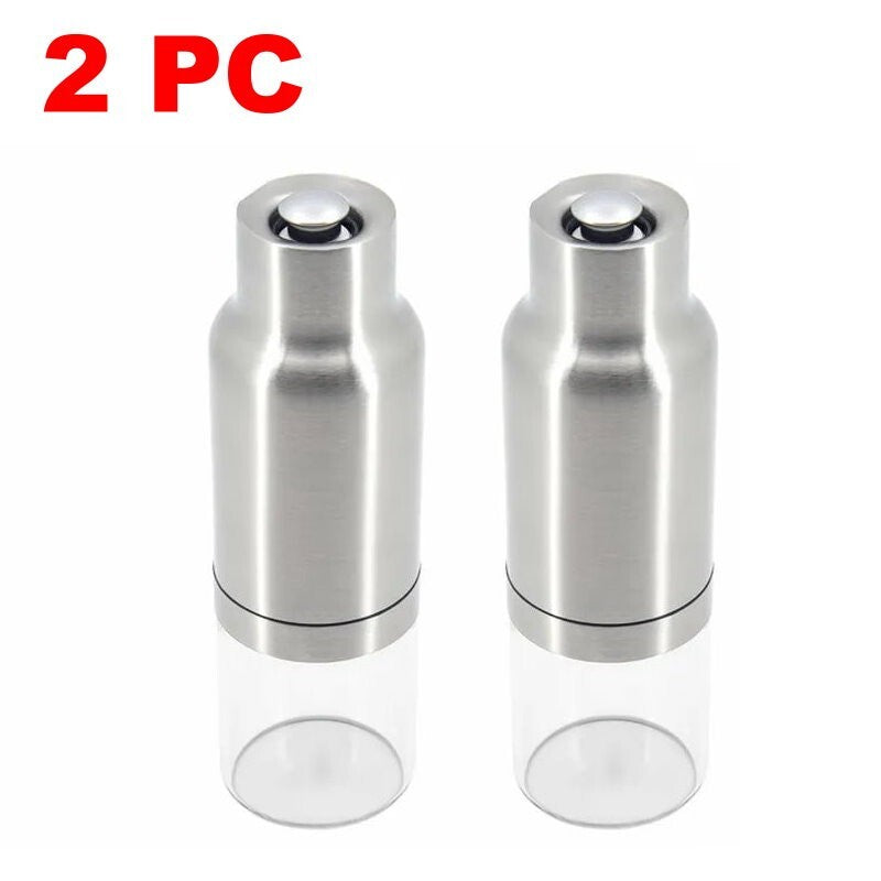 CARAHAN Salt / Pepper Gravity Activated Electric Grinder Set Adjustable & AUTO