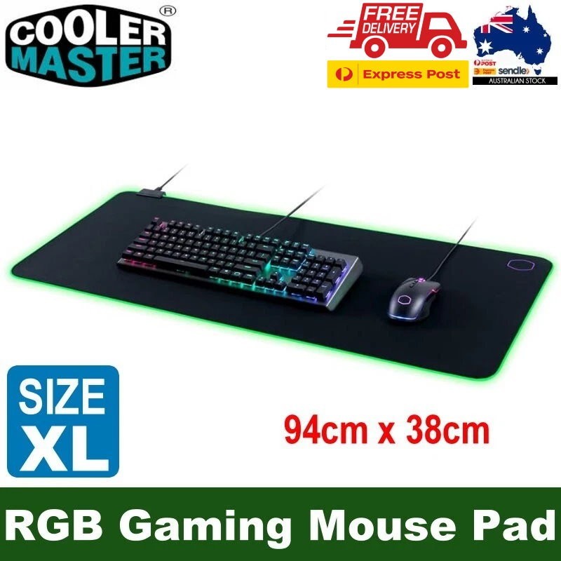 Cooler Master MP750-XL Extra Large 94x38cm RGB Soft Gaming Mouse Pad Mat