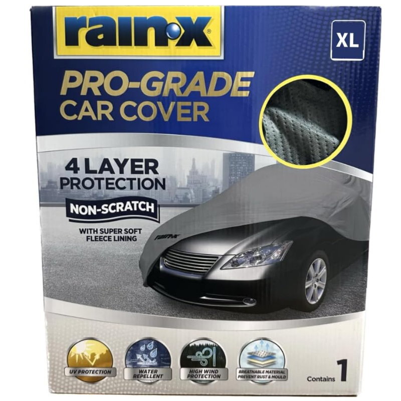 Rain-X Pro Grade Super Soft Non-Scratch Car Cover Water UV Protection Breathable