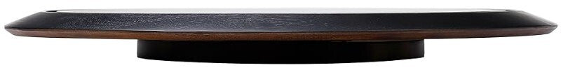 BIRDROCK HOME 18" Wood Chalkboard Lazy Susan Turntable Organizer with Pencil