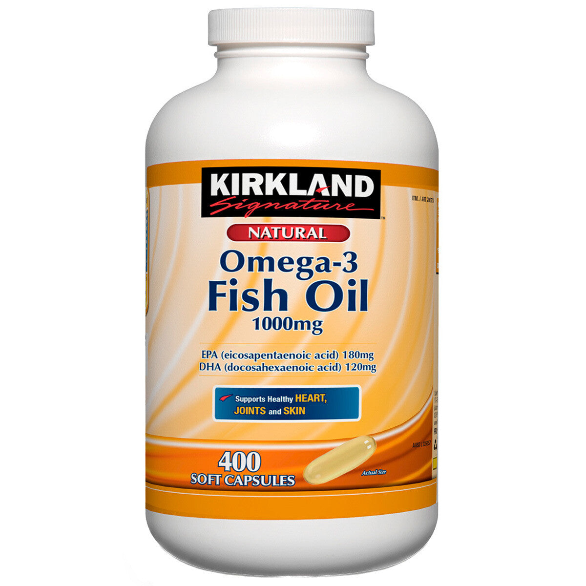 Natural Omega3 Fish Oil 1000mg 400 Soft Capsules Healthy Heart, Joints & Skin