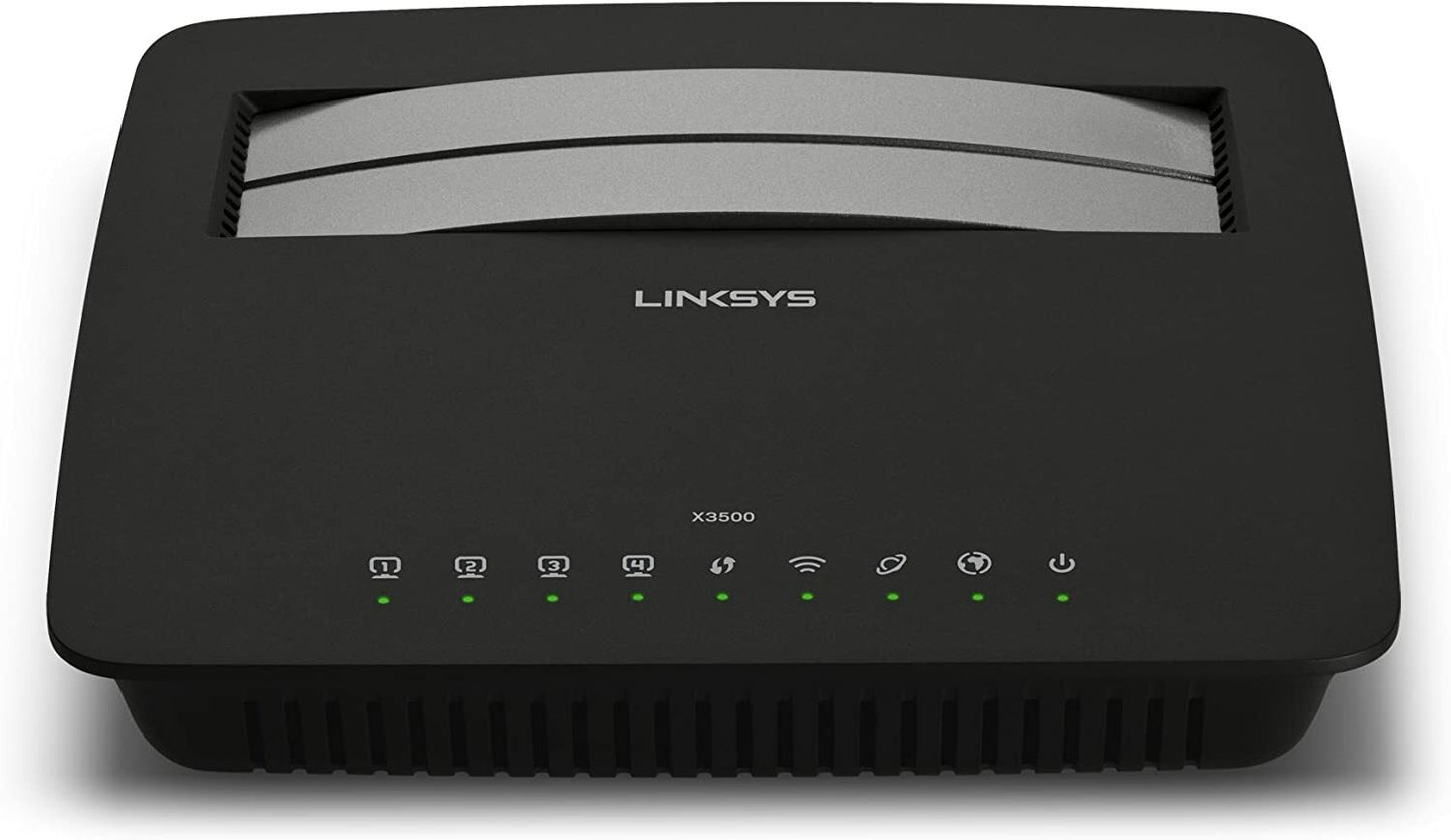 NEW Linksys X3500 Dual-Band Wireless N750 Modem Router with ADSL2+
