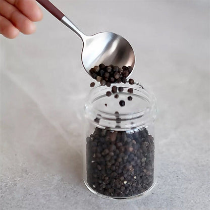 CARAHAN Salt / Pepper Gravity Activated Electric Grinder Set Adjustable & AUTO