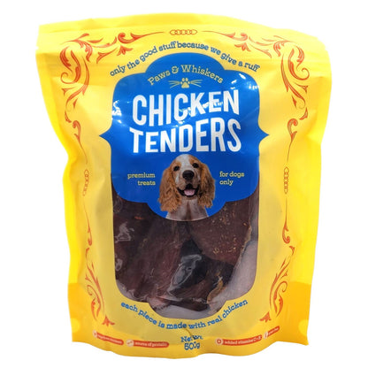 Paws & Whiskers Real Chicken Tenders Premium Dog Pet Treats Vitamin C & E 500g