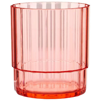 Acrylic Lagoon Pitcher with 4 Stackable Tumblers - Break-Resistant, Rainbow