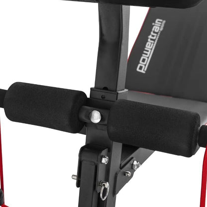 Powertrain Adjustable FID Home Gym Bench with Preacher Curl Pad Max Load 150kg