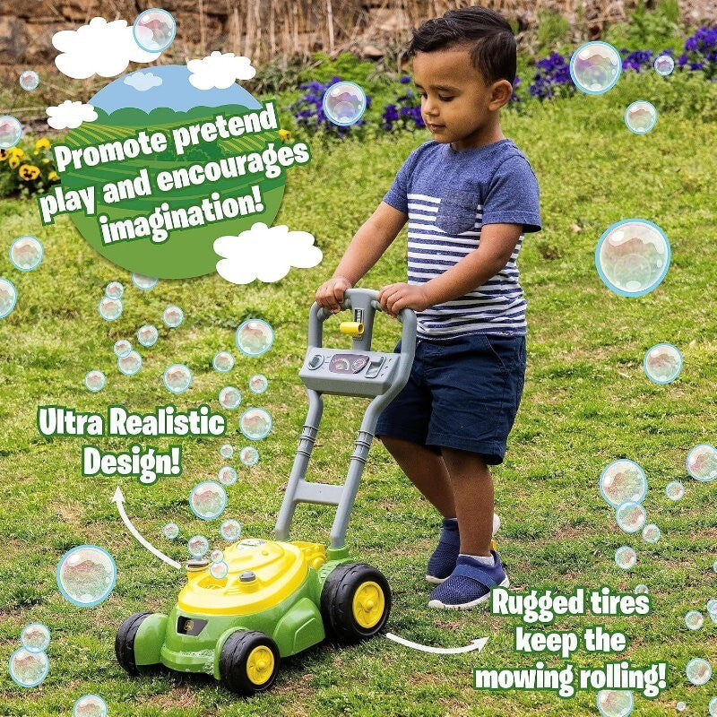 John Deere Bubble Lawn Mower for Toddlers Automatic Bubble Blowing Machine