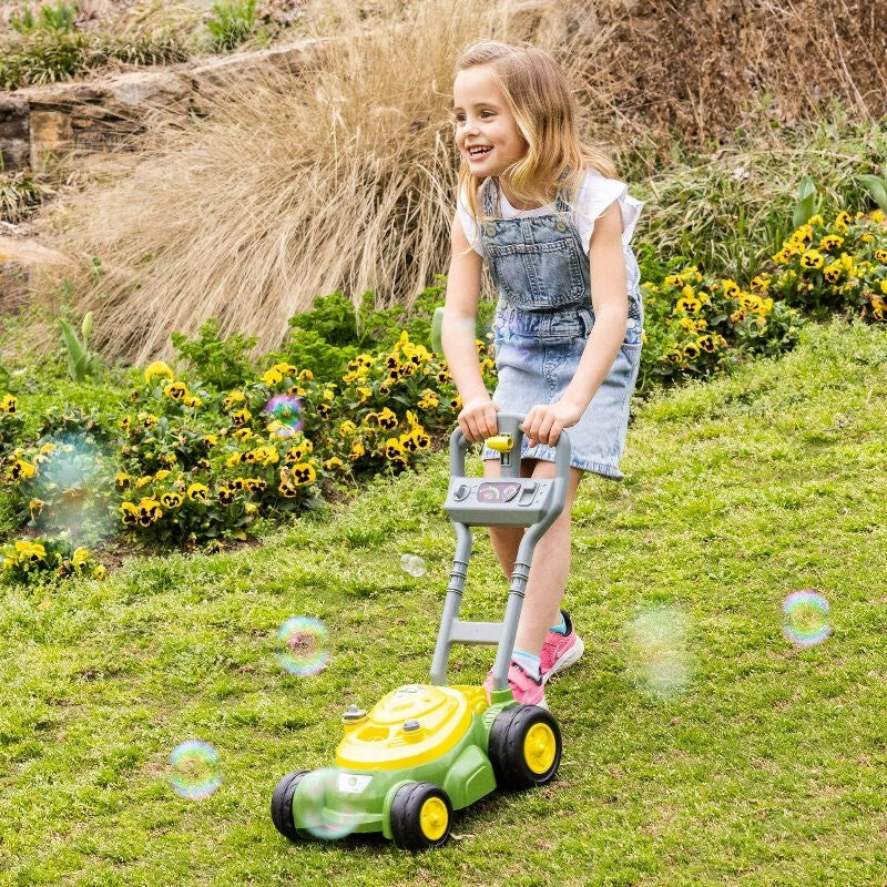 John Deere Bubble Lawn Mower for Toddlers Automatic Bubble Blowing Machine