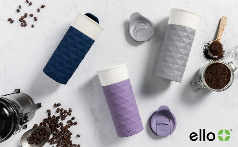 Ello Ogden On-The-Go Ceramic Travel Mug with Friction-Fit Lid & Silicone Boot