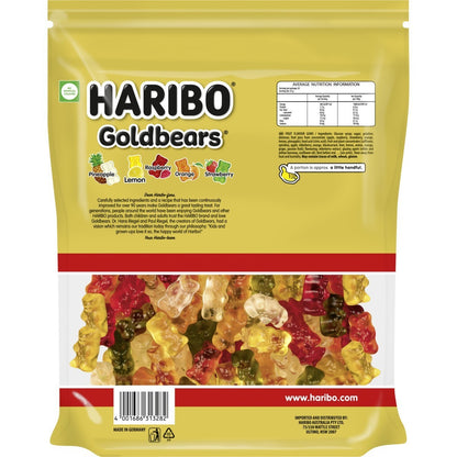 Haribo Goldbears 2kg Party Bag Chewy Gummy Bear Candy Lollies Kids Sweet Snack