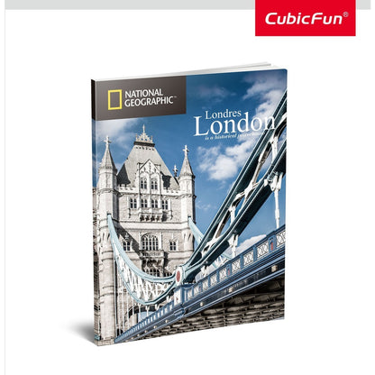 National Geographic London Tower Bridge 3D Puzzle Architectural Model With Book