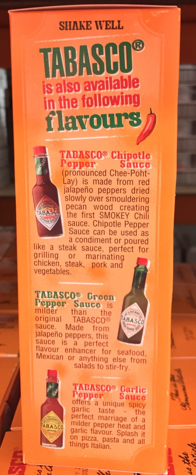 McIlhenny Tabasco Pepper Sauce 350ml Original Flavor Hot Chilli BBQ Spicy Sauce