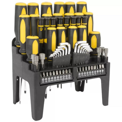 Shop Iron 70 Pieces Screw Driver Set PH, SL And Star With Plastic Storage Rack
