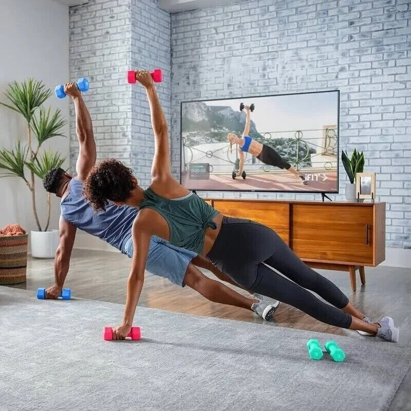 ProForm Neoprene Dumbbell Set 32 Pounds Total 8 Lb 5lb 3lb Pairs - Home Gym