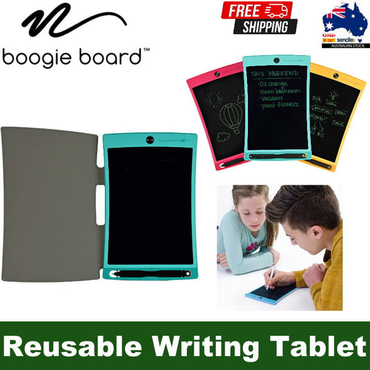 Boogie Board 8.5" Jot Reusable Writing Tablet with Protective Folio, Magnets