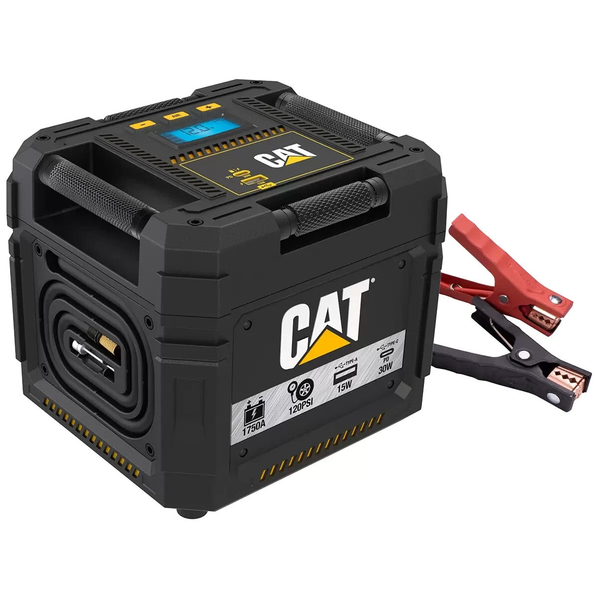 CAT 1750 Peak Amp Lithium Cube Portable Jump Starter and Air Compressor Charger