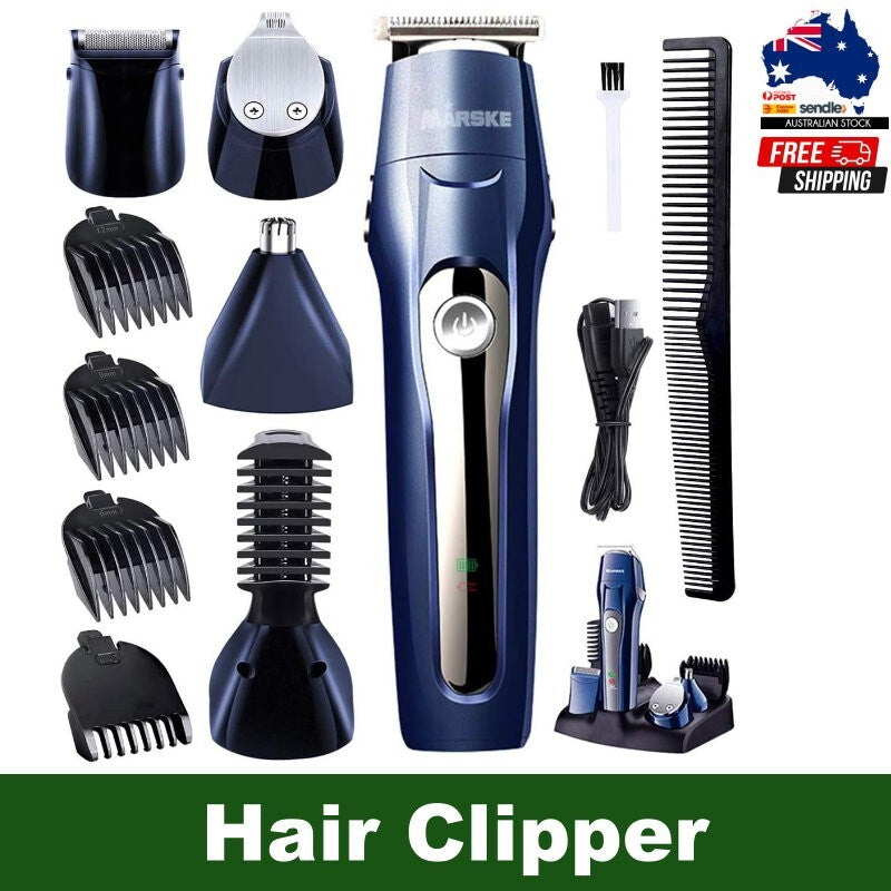 MARSKE 5-in-1 Professional Rechargeable Hair Clipper Multi Grooming Kit