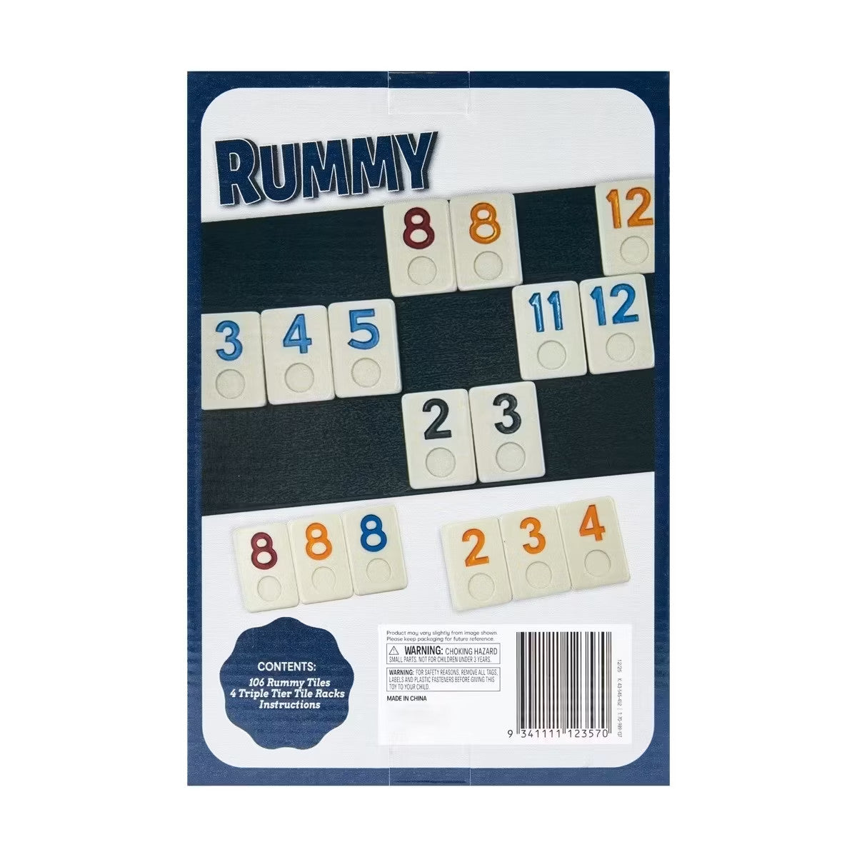 RUMMY-O Kids Children Boy Girls Family Fun Counting Strategic Skill Board Game