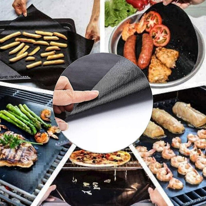 MIU 6-Pack PRO Non-Stick Reusable BBQ Grill Mats - Non-Toxic PFOA & BPA FRE