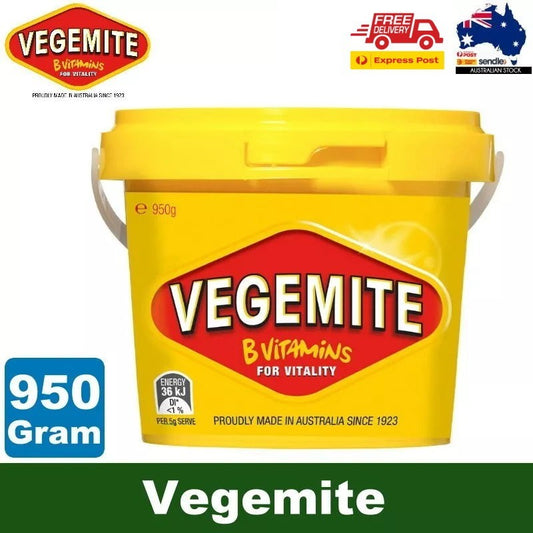 Vegemite 950g Tub Jar Australian Made Vegan Breakfast Sandwich Spread Vitamins B