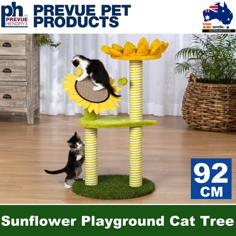 Kitty Power Paws 92cm Sunflower Playground Luxurious Cat Tree for Lounging, Play