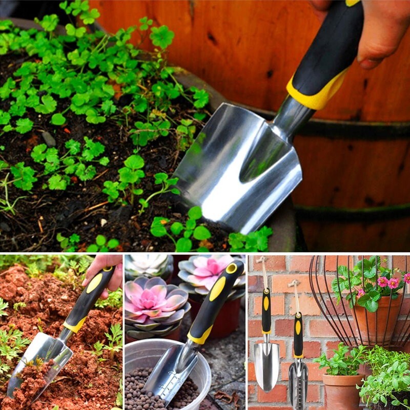 DeWALT 3-Piece Heavy Duty Aluminum Alloy Non-Slip Hand Tool Set Gardening Kit