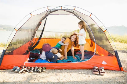 Kelty 4 Person Freestanding Rumpus Tent for Car Camping w/ Extra Large Vestibule