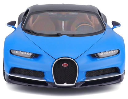 Maisto 1:18 Scale Special Edition Bugatti Chiron Die Cast Car Set Blue-Black