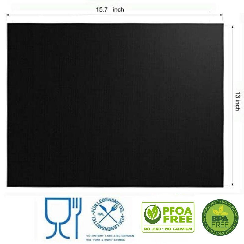 MIU 6-Pack PRO Non-Stick Reusable BBQ Grill Mats - Non-Toxic PFOA & BPA FRE