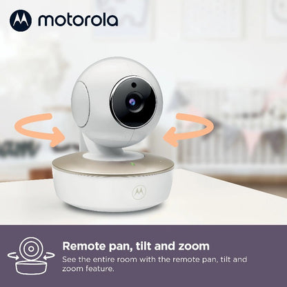 Motorola VM855 Connect 5" Portable Wi-Fi Video Audio Baby Monitor w/ Crib Mount